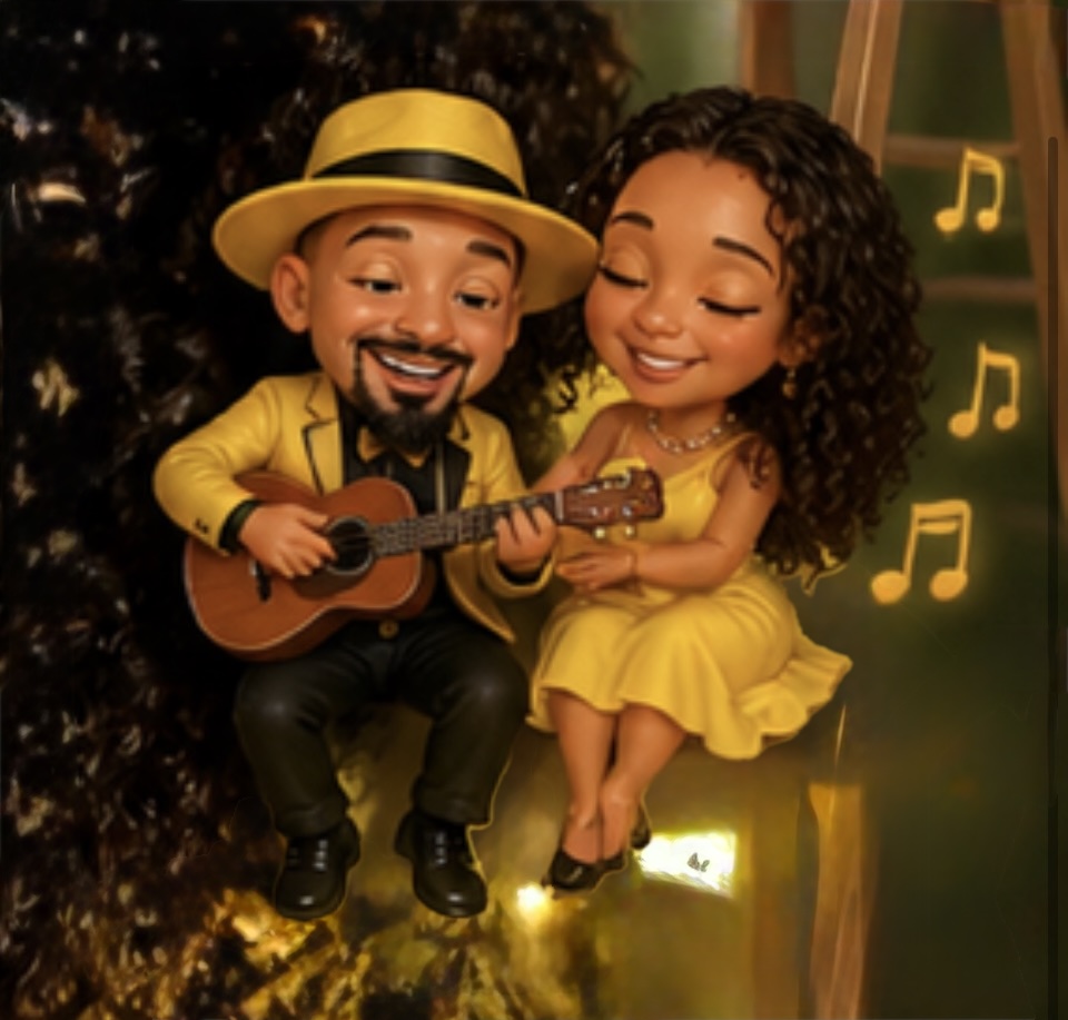 Illustration of Cesar and Jennifer together